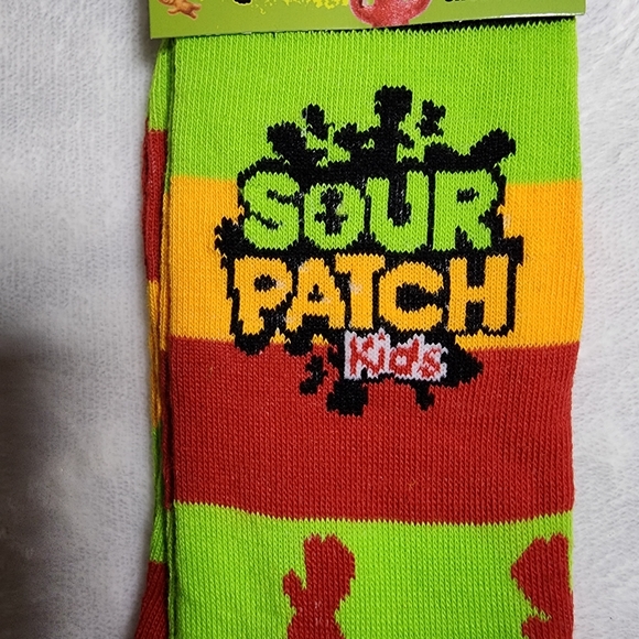 Sour Patch Kids Socks Multicolor Crew Fits Women's Shoe Size 7.5 - 13 NEW - Picture 5 of 6